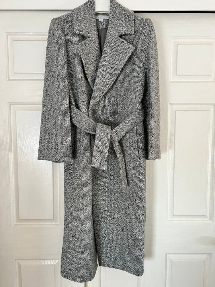Karen Walker Grey Tweed Coat/ UK 4