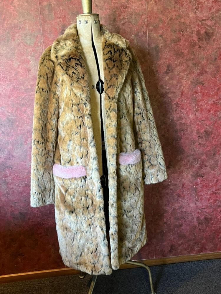 Shrimps Animal Print Faux Fur Coat
