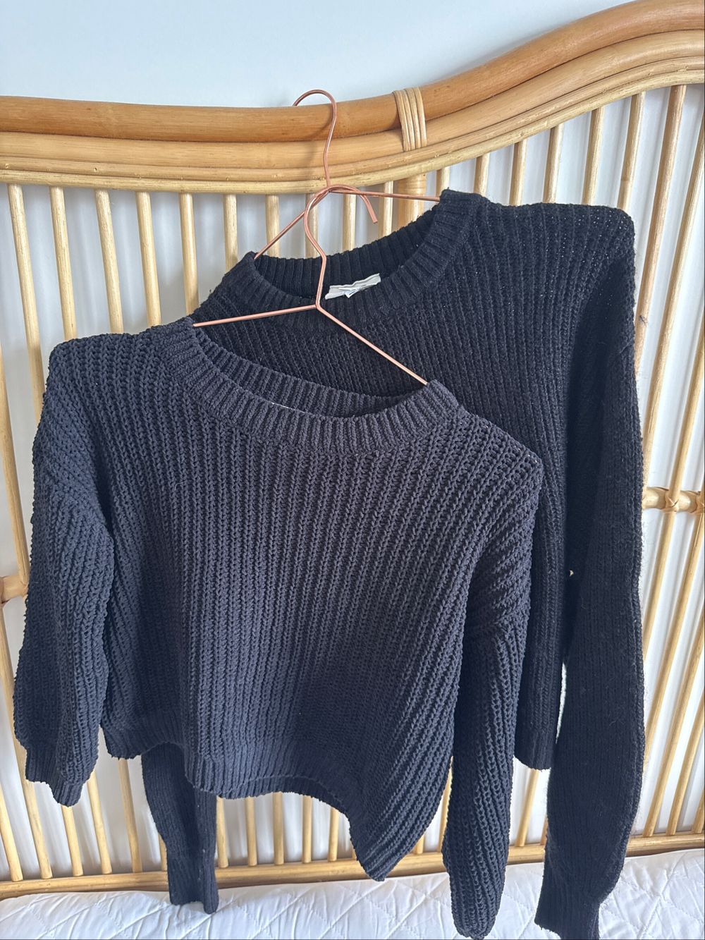 Black Knit Jumpers x 2