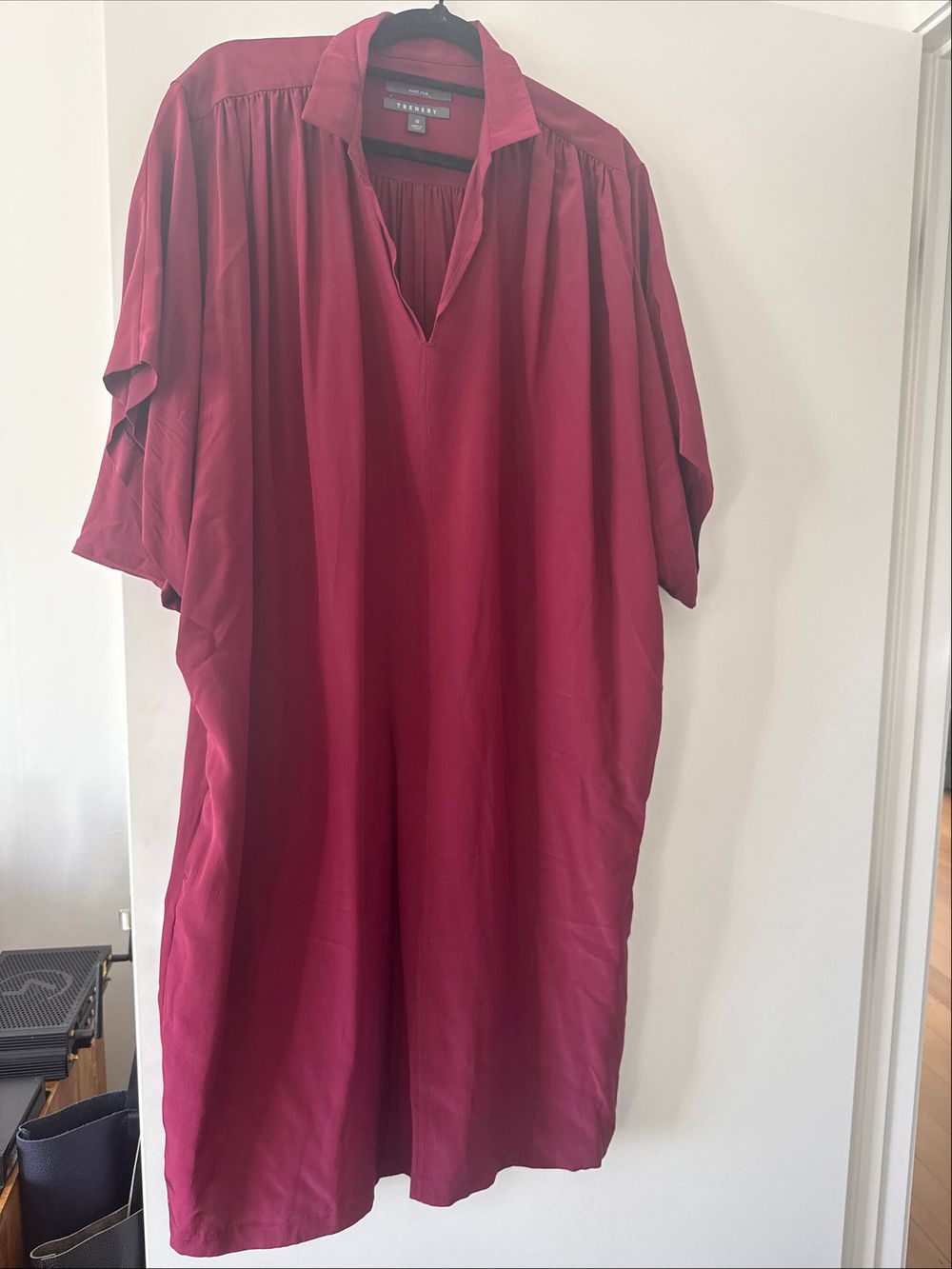 trenery silk dress TRENERY COUNTRY ROAD BLUE SILK DRESS SIZE 14 BNWT