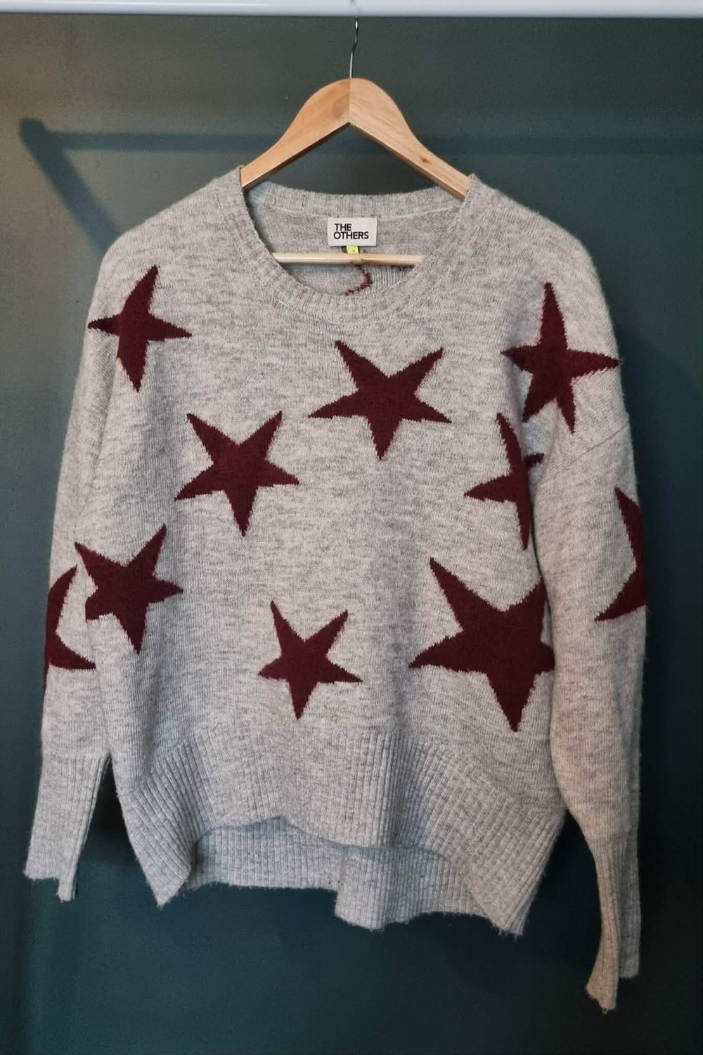 The Others Grey Star Jumper