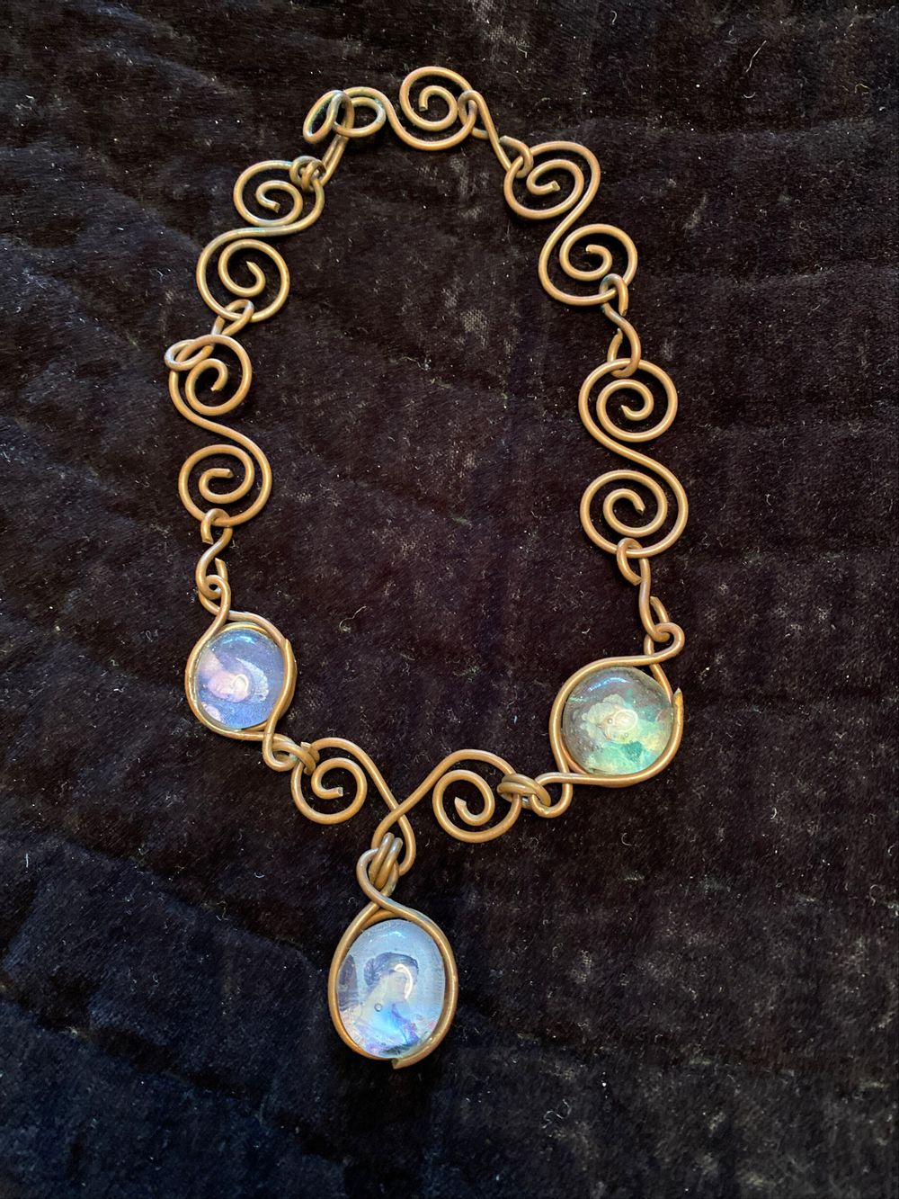 Metal Copper Choker Necklace