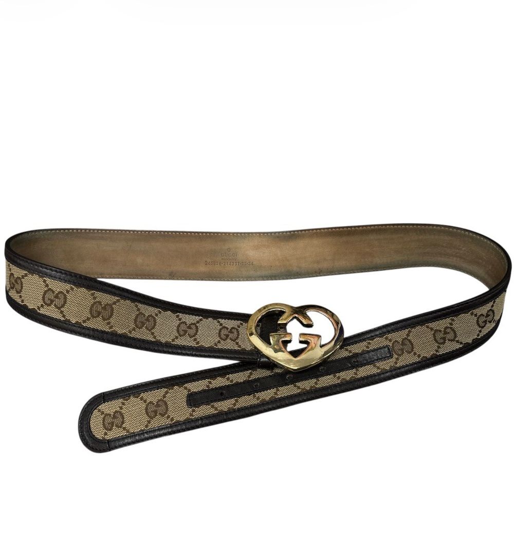 Gucci Brown Heart Belt