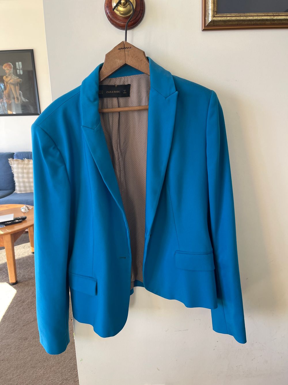Zara Basic Blue Blazer