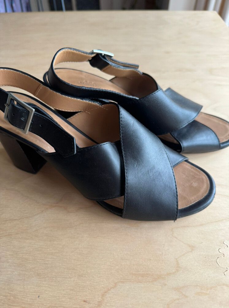 A.P.C Leather Sling back Sandals