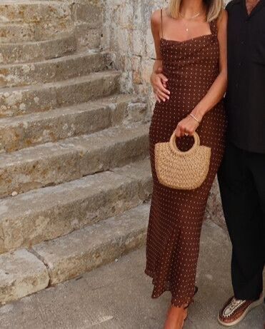 Zara - Brown Polka Dot Dress on Designer Wardrobe