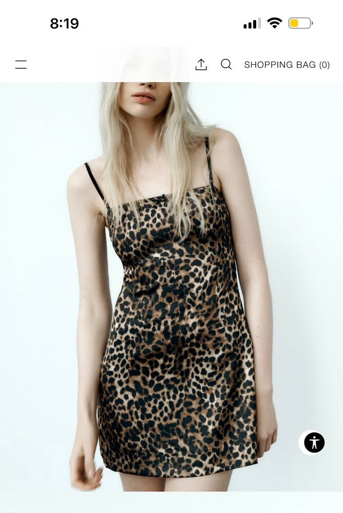 Zara Satin Leopard Print Dress Zara Leopard Shirt Dress Sales