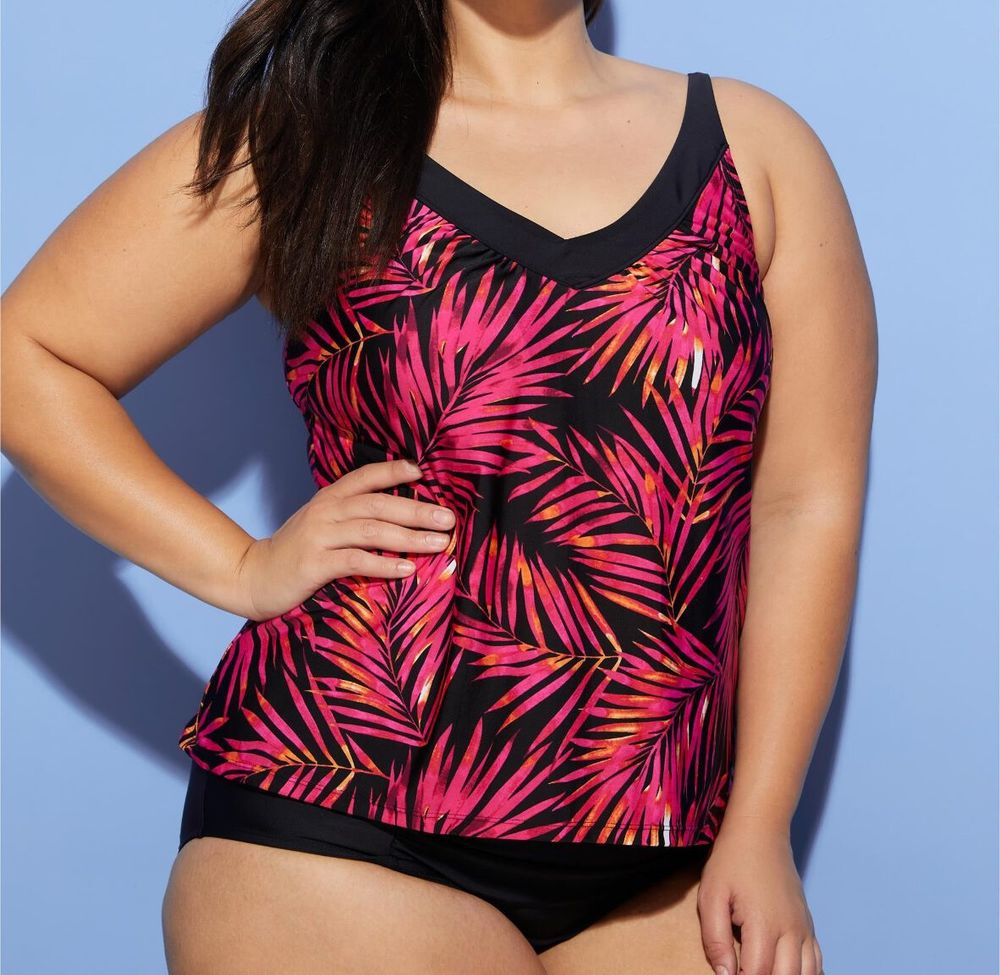 BNWT Autograph Gorgeous Palm Leaf Print Tankini Set - sizes 20 22 24 26