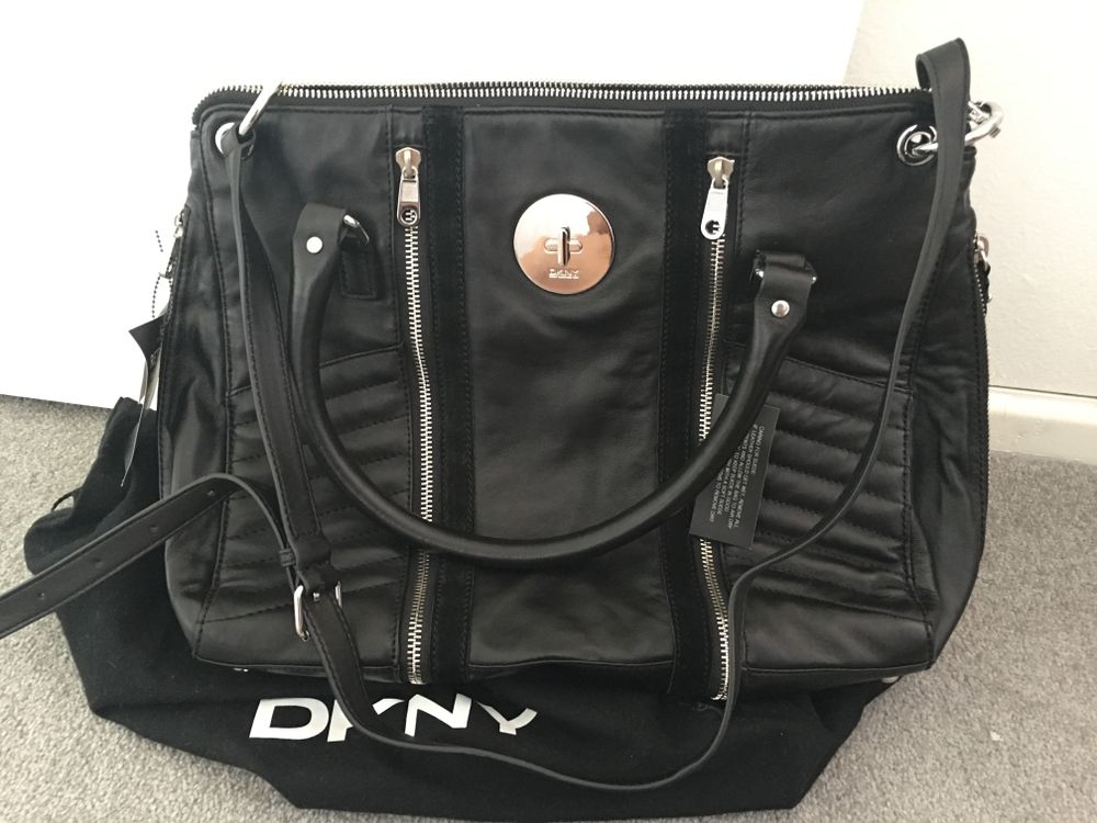dkny suede bag