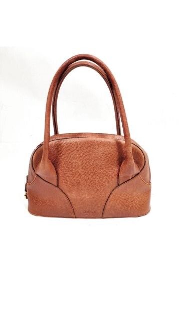 Authentic Loewe Amazona brown leather handbag