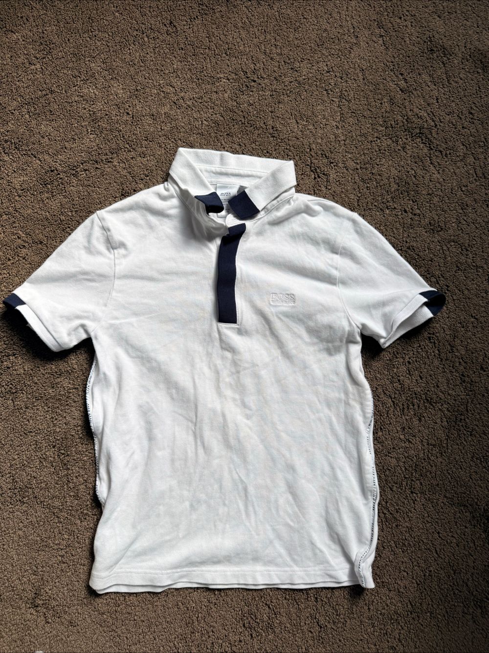 BOSS White Slim Fit Polo Shirt