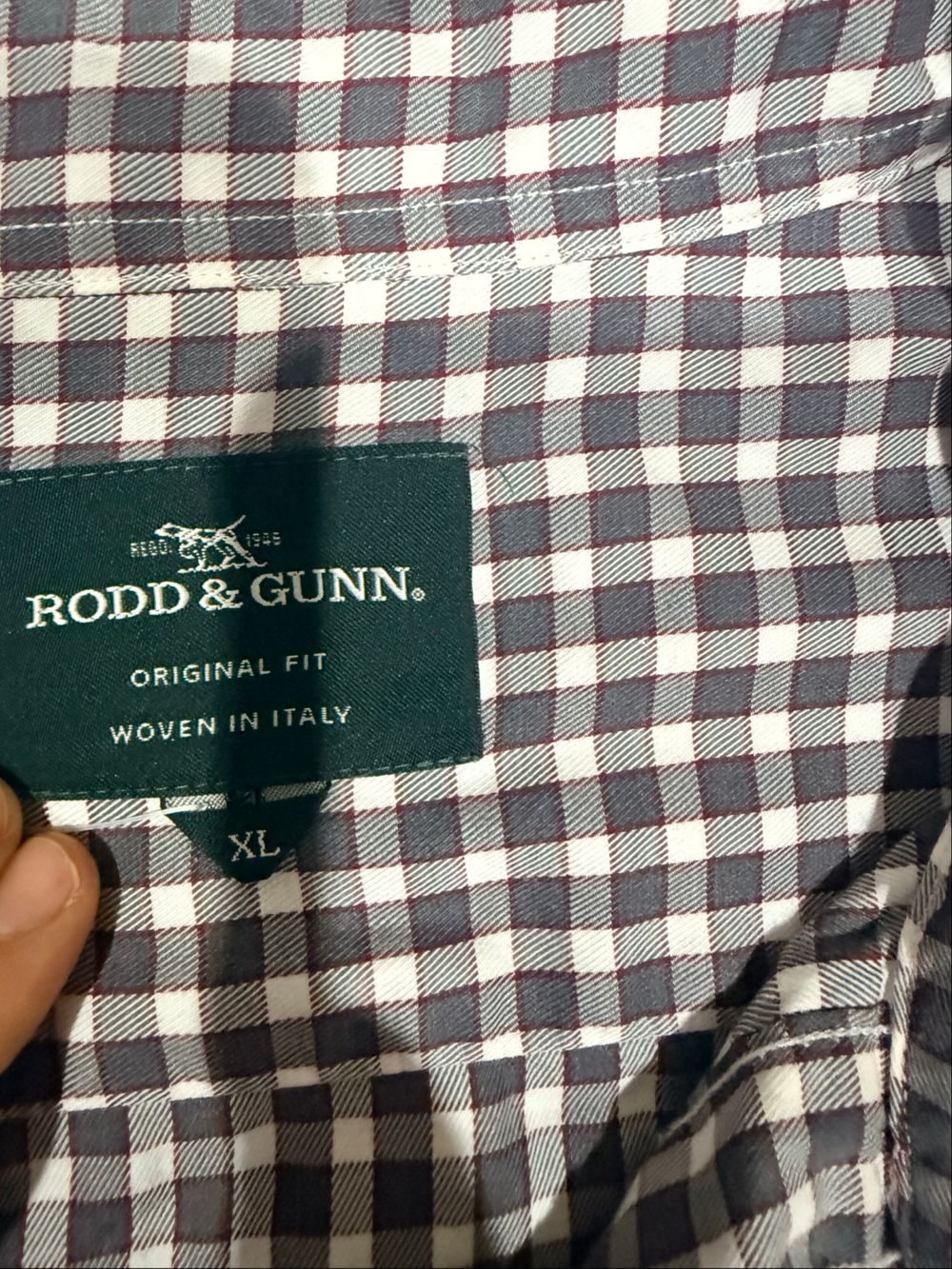 Rod & Gunn Grey Check Shirt