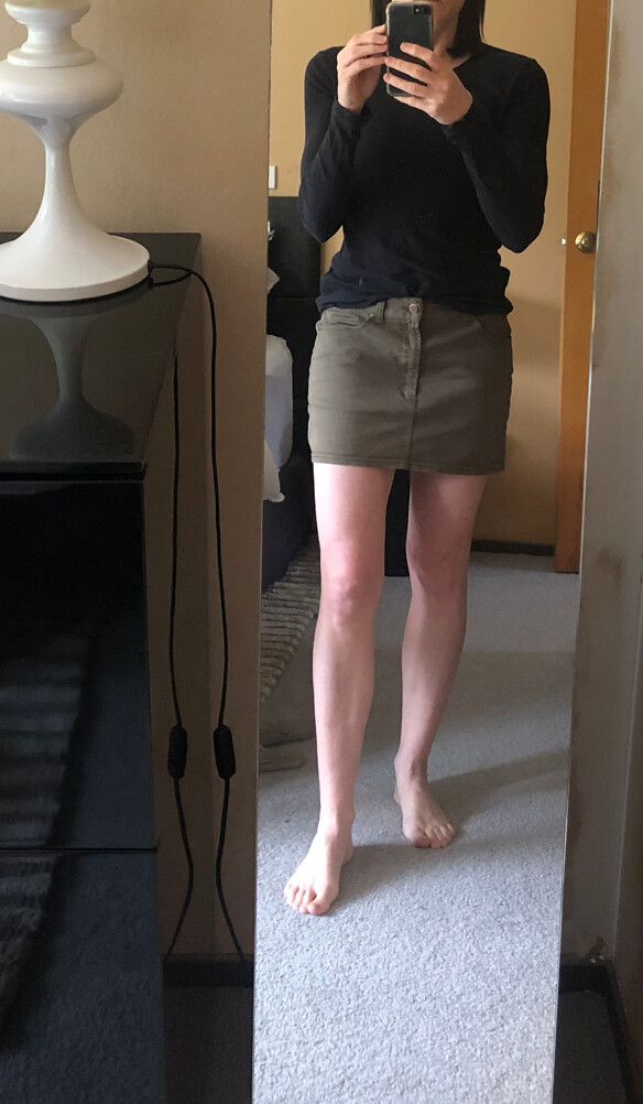 Khaki Mini Skirt