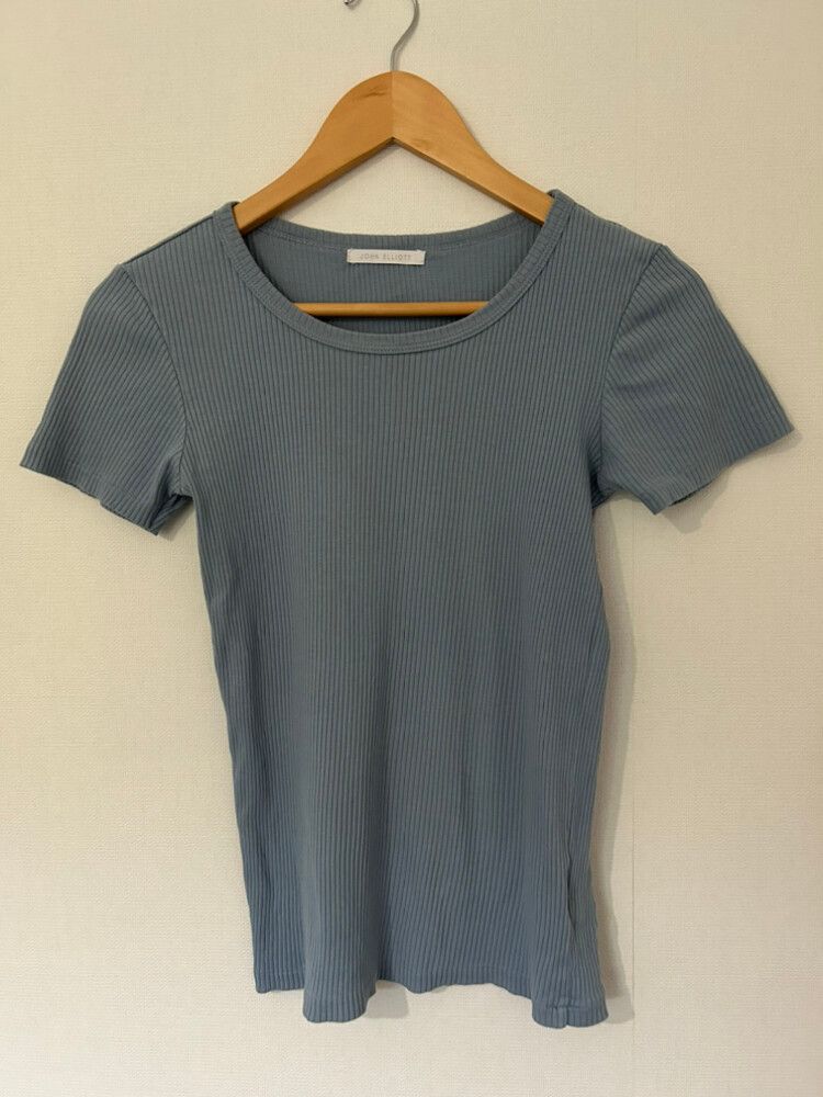 Light Blue Ribbed Tee
