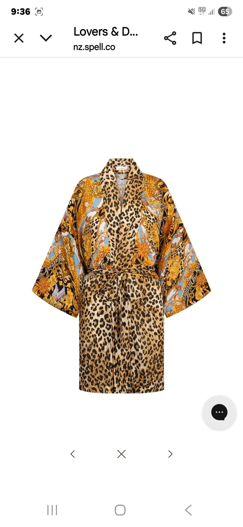 SPELL Lovers & Dreamers short robe dress