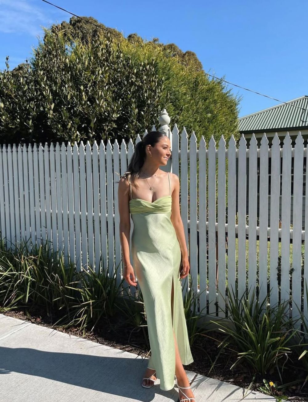 chinese dress ladies Bec And Bridge Julieta Silk Maxi Dress in Green