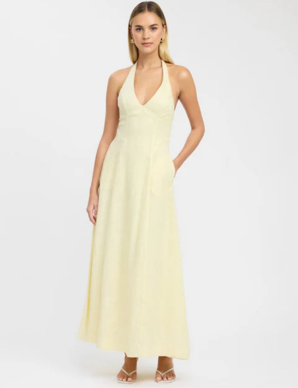 kookai brown halter dress Palm Halter Mini Dress – KOOKAÏ Australia main image 1