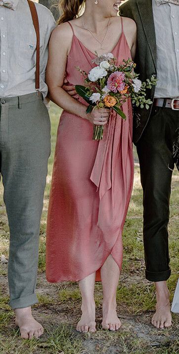 Whistle Occasion Pink Midi Dress