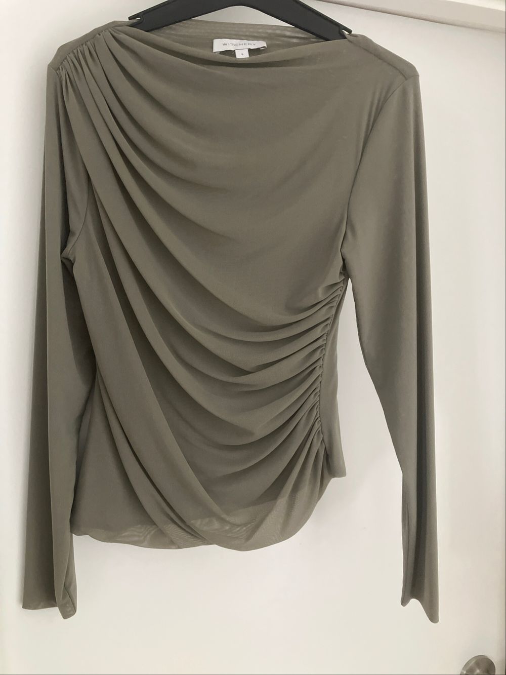 Witchery long sleeve mesh top S