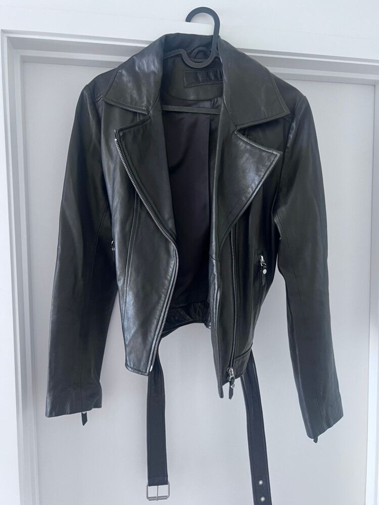 Moochi Black Leather Jacket