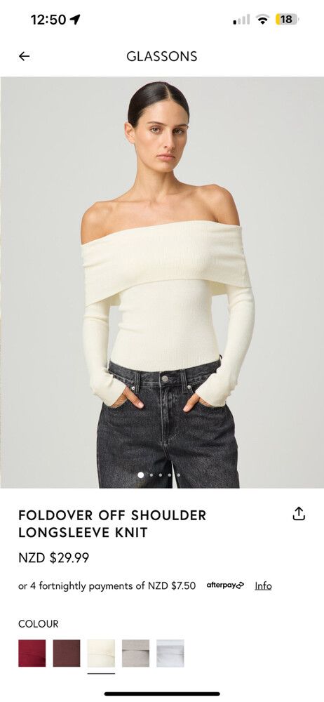 fold over knit top