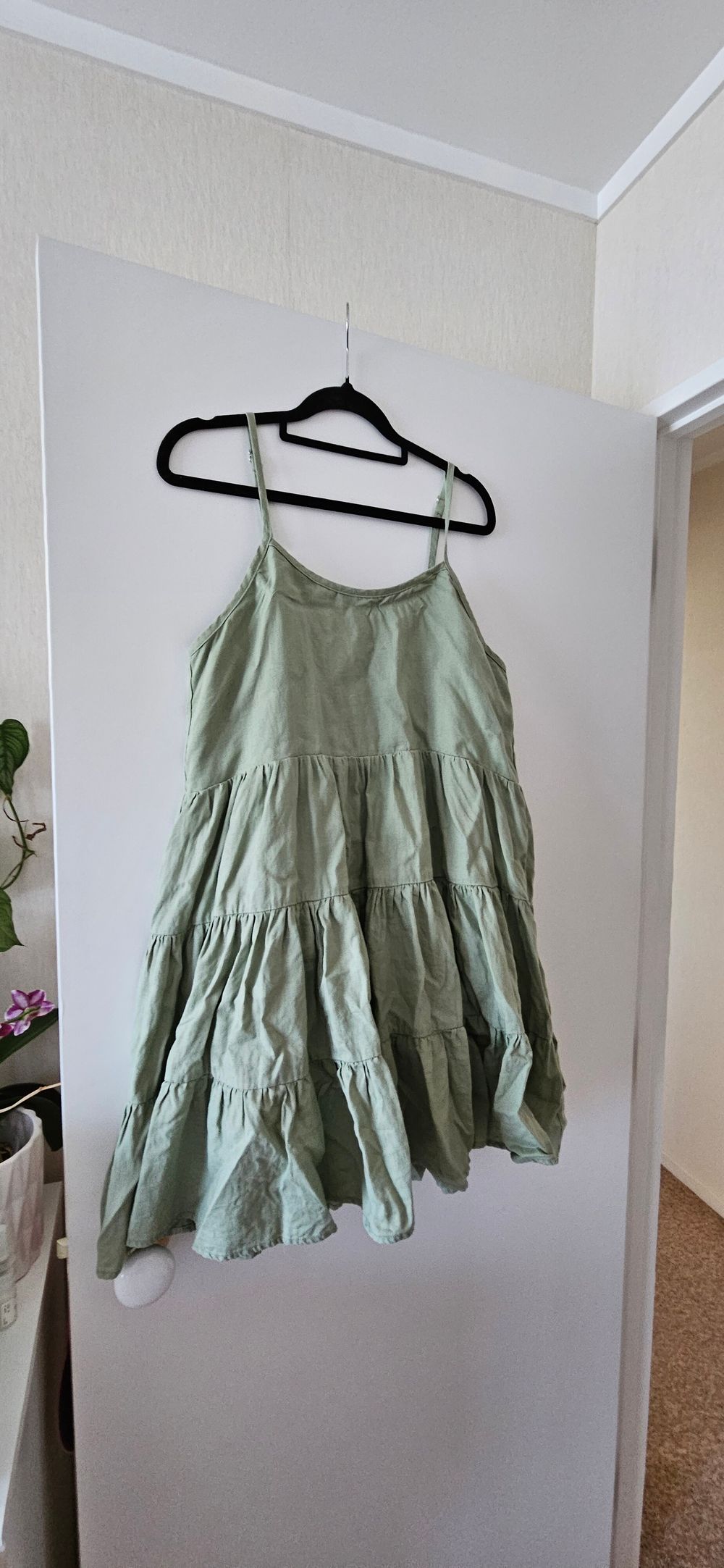 Green mini dress