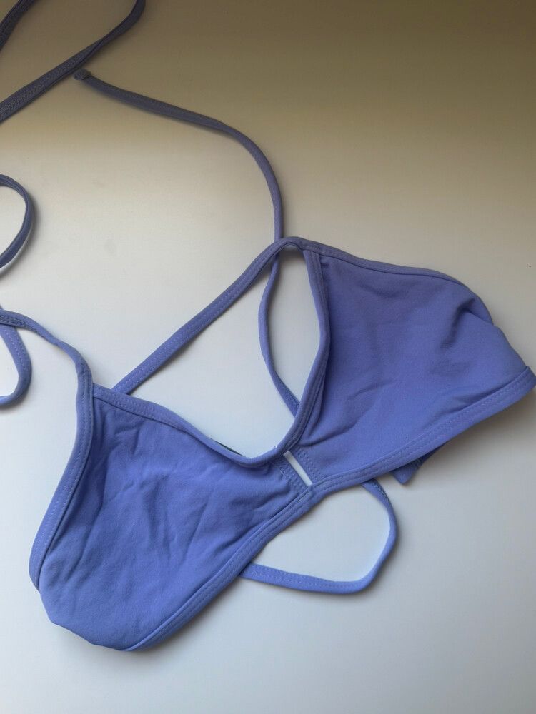 Jolyn Purple Bikini Top Size LRG