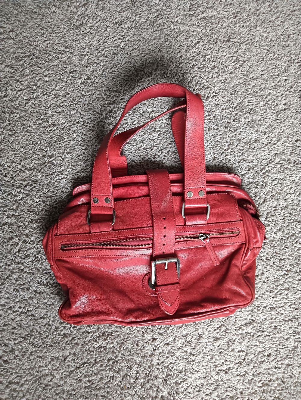 Red Leather Handbag