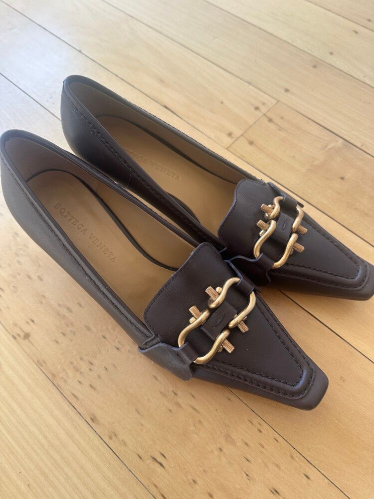 Bottega Veneta loafer kitten heel