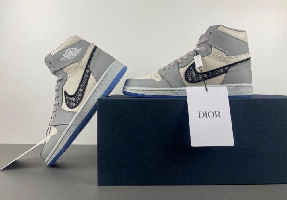 Dior Grey High Top Sneakers