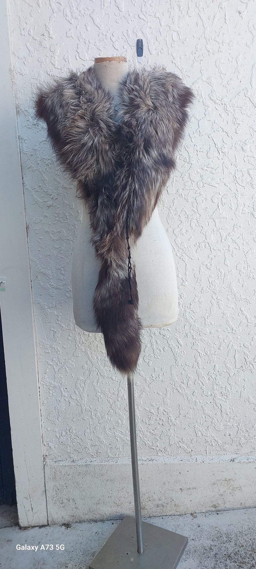 Antique Art Deco silver fox stole, mint condition