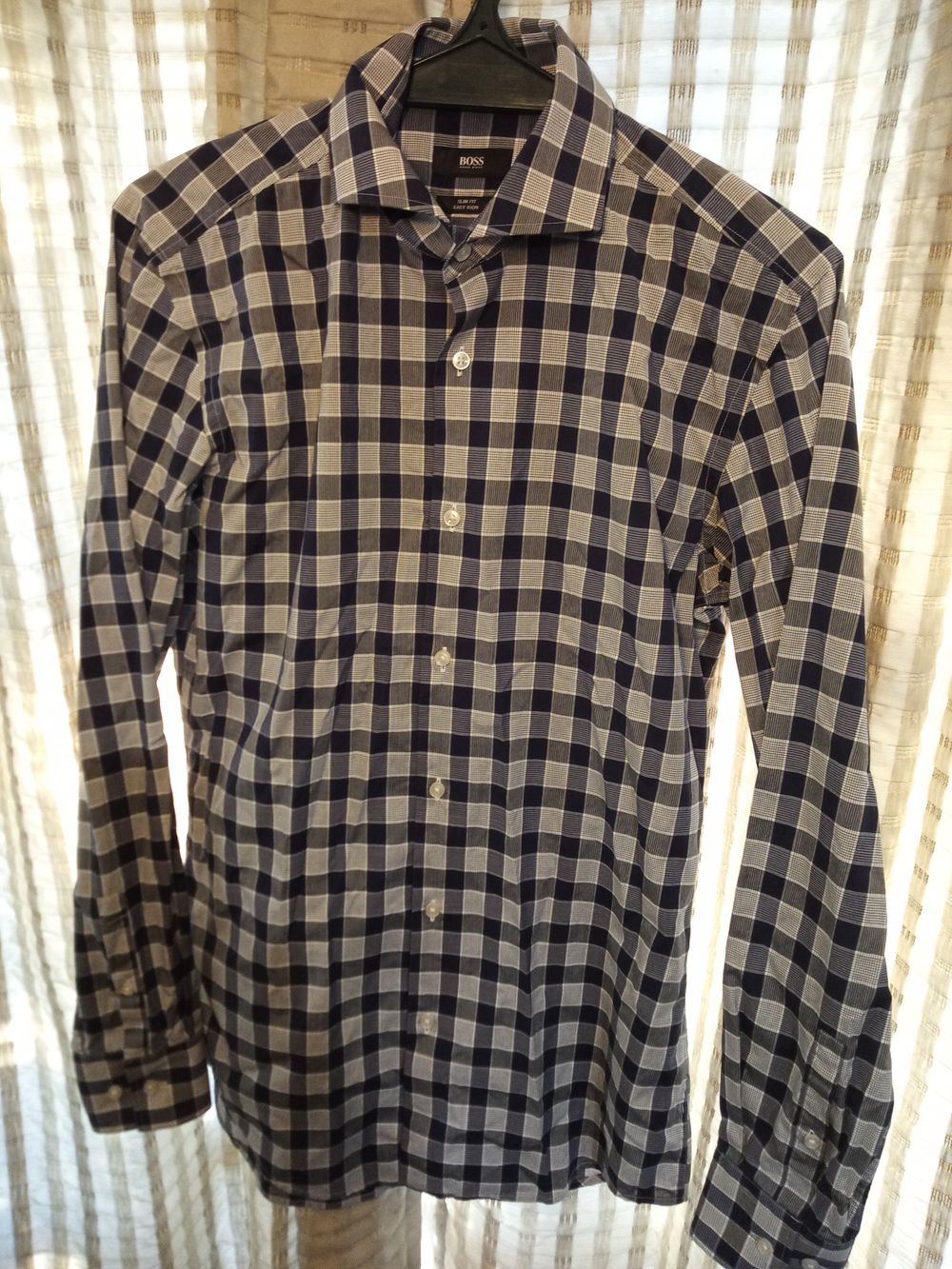 Boss Blue Check Shirt