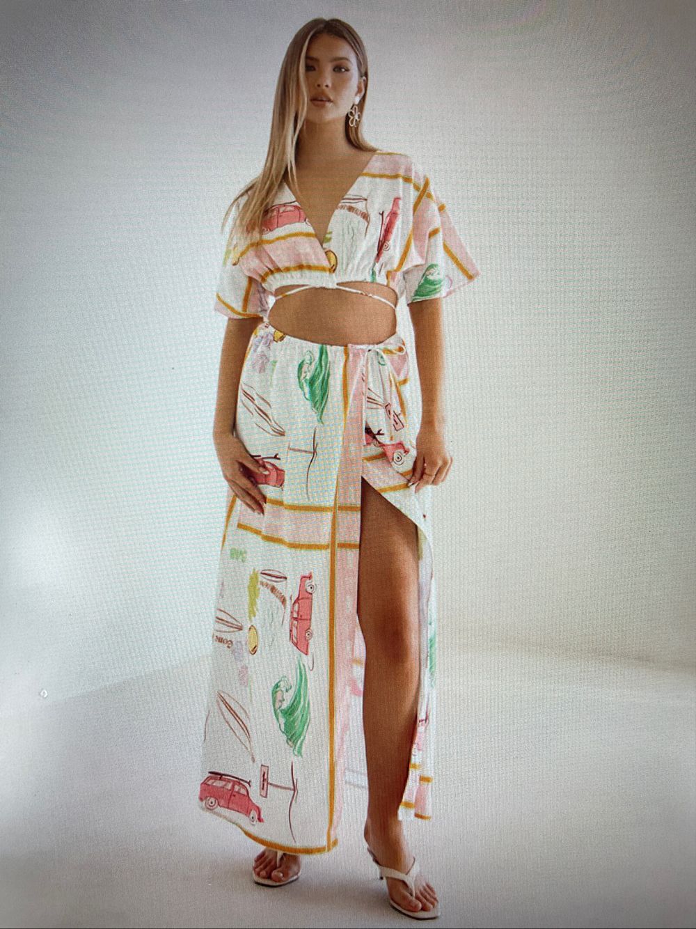 Naya Wrap Dress - Scarf Calypso