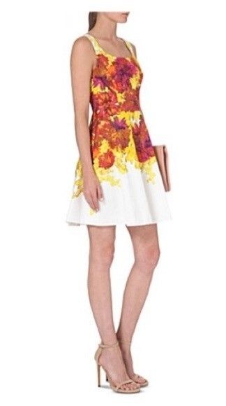 Bright Floral A-Line Dress