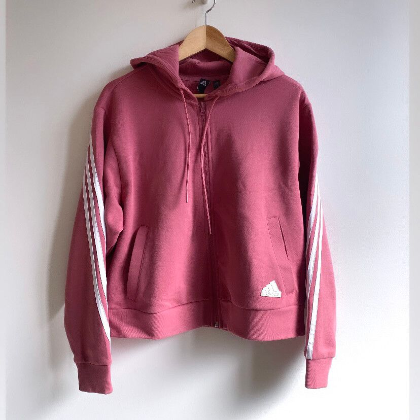 ADIDAS ZIP HOODIE JUMPER SWEATER SIZE SMALL