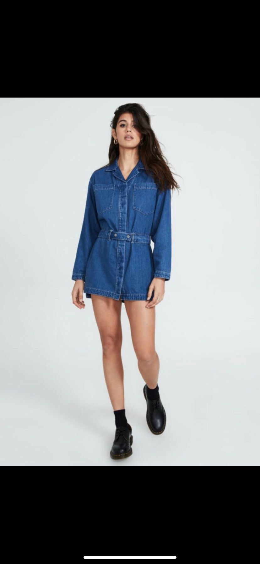 ksubi denim shirt dress CONTOUR DRESS ORIGINAL