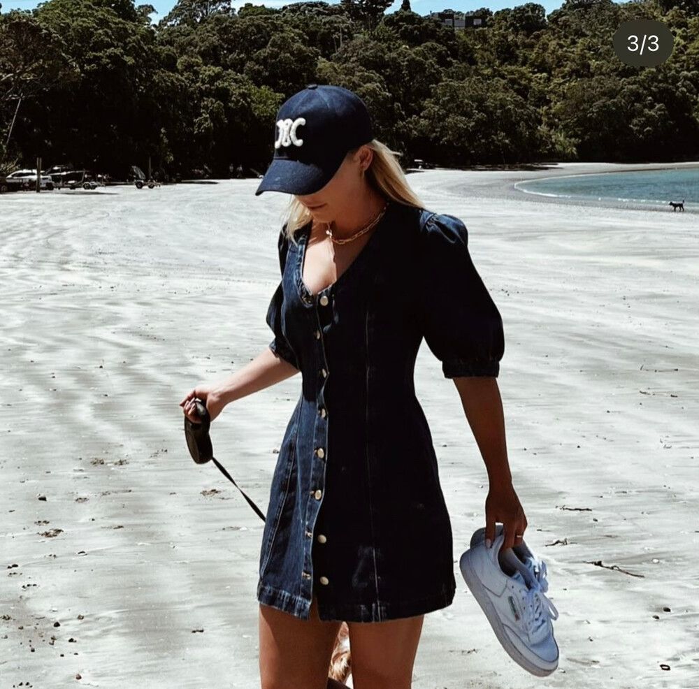 Zara - Zara Mini Denim Dress on Designer Wardrobe