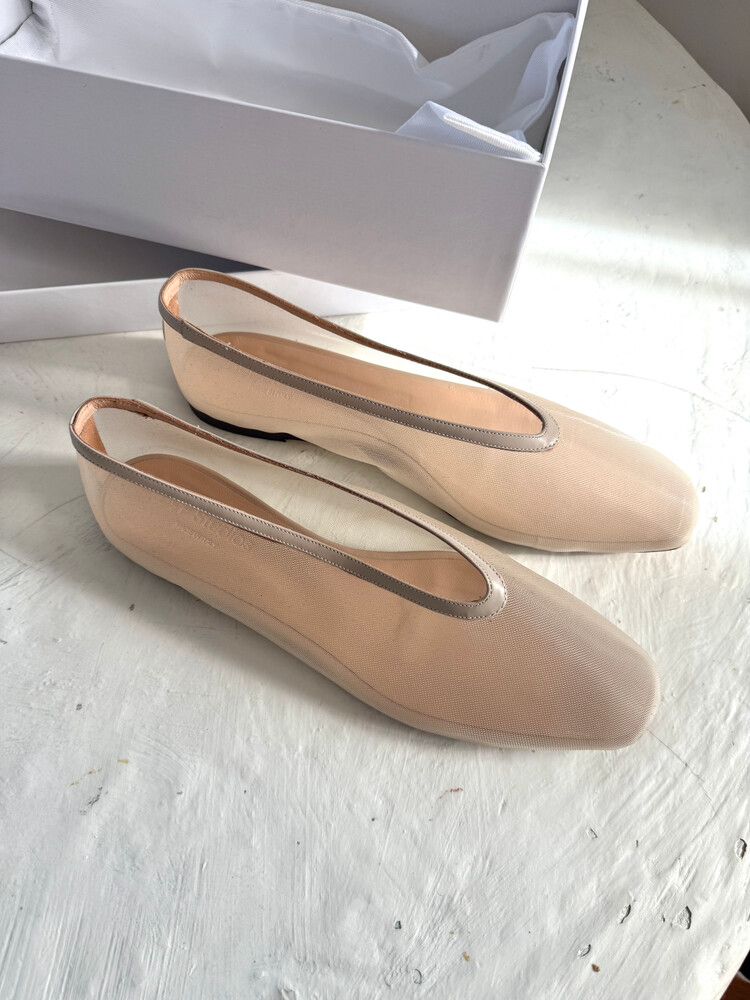 DoF Studios Maison Neutral Mesh Flats