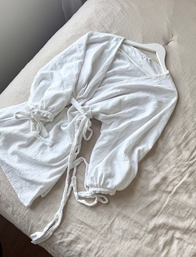 White Wrap Dress