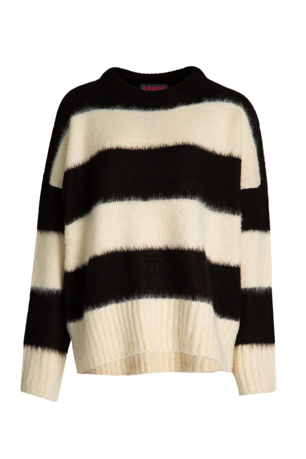 COOPER by Trelise Cooper - Size XL/16-20 - Ready For The Morning Jumper - BLACK STRIPE