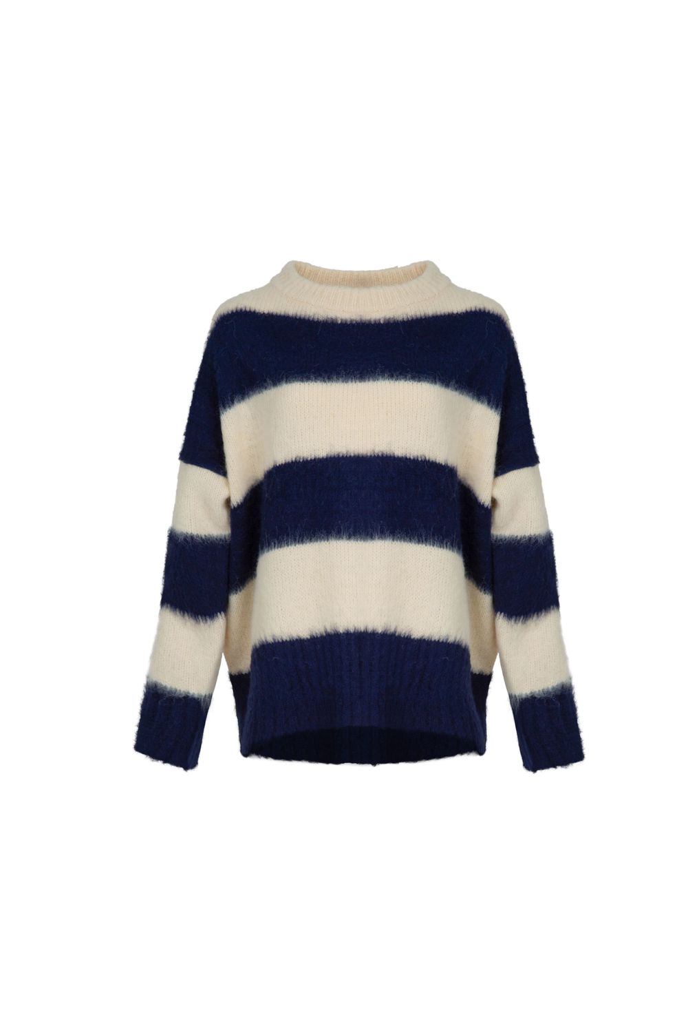 COOPER by Trelise Cooper - Size L/14-18 - Ready For The Morning Jumper - NAVY STRIPE