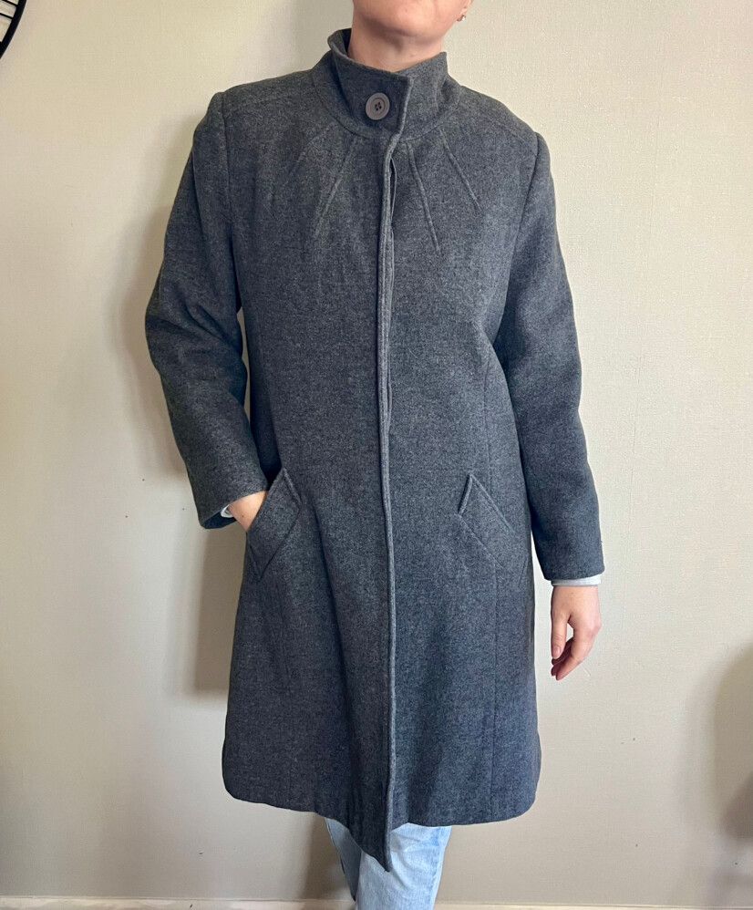 Cashmere and Woolen Grey Coat