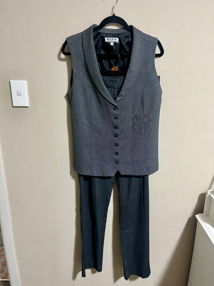 Woman’s Grey Suit Vest and pants
