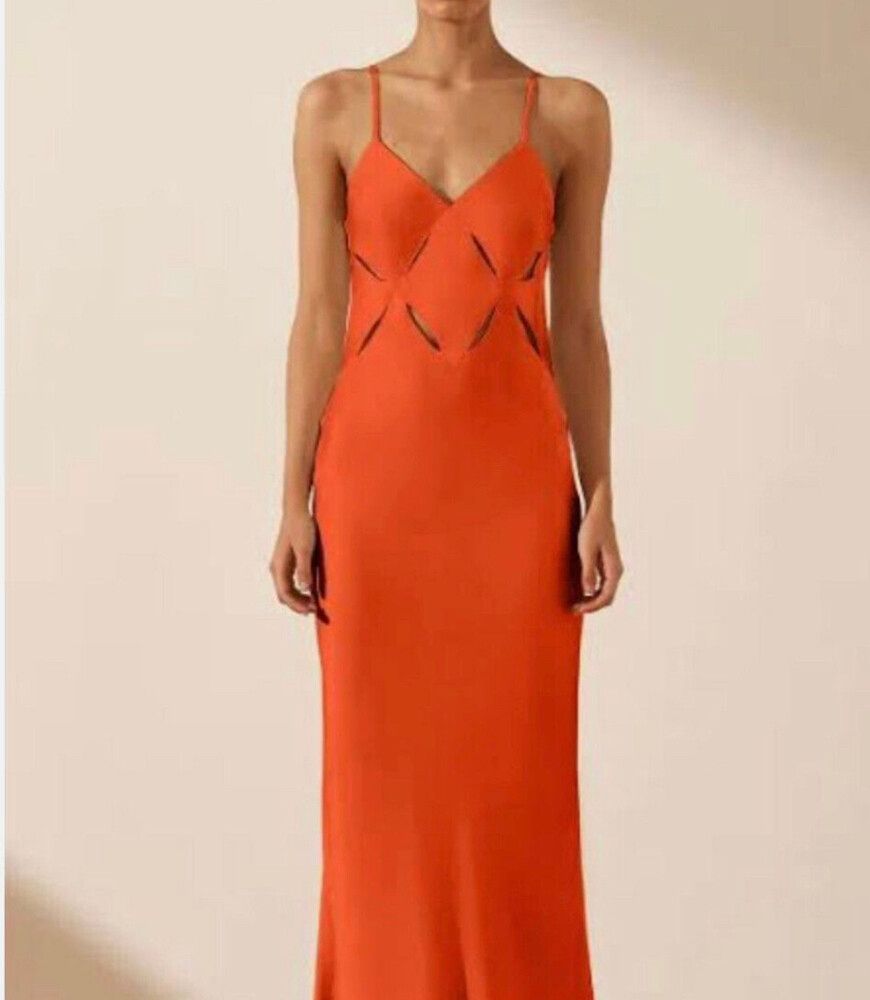 Shona Joy Milo Cut Out Slit Midi Dress