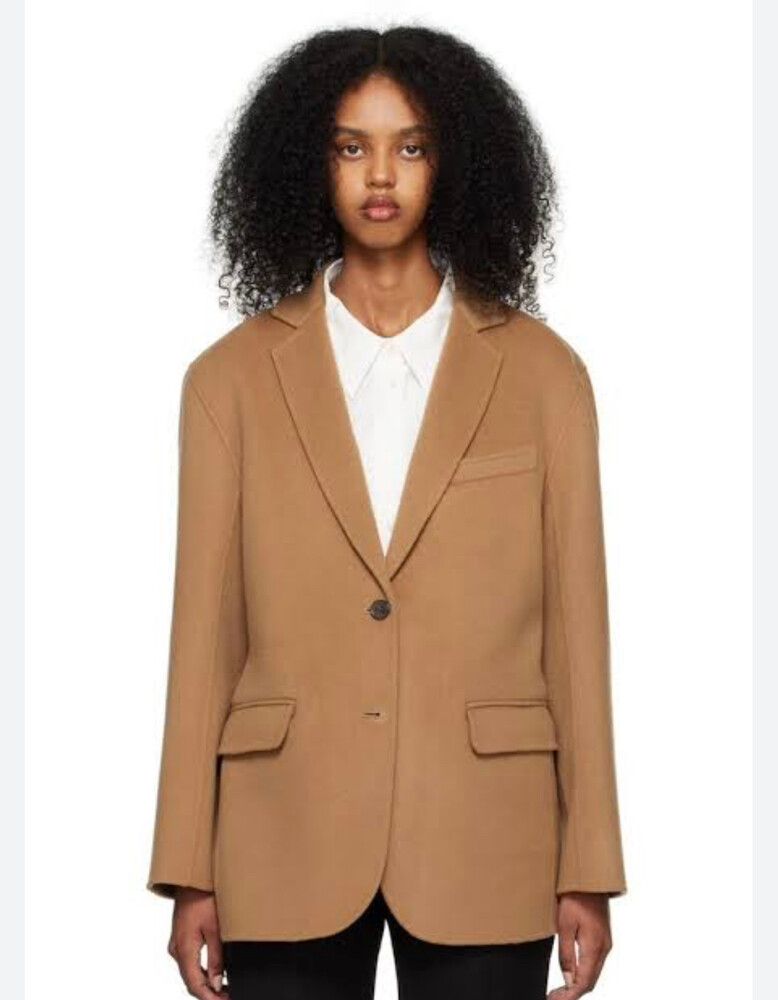 Anine Bing Beige Wool Blazer