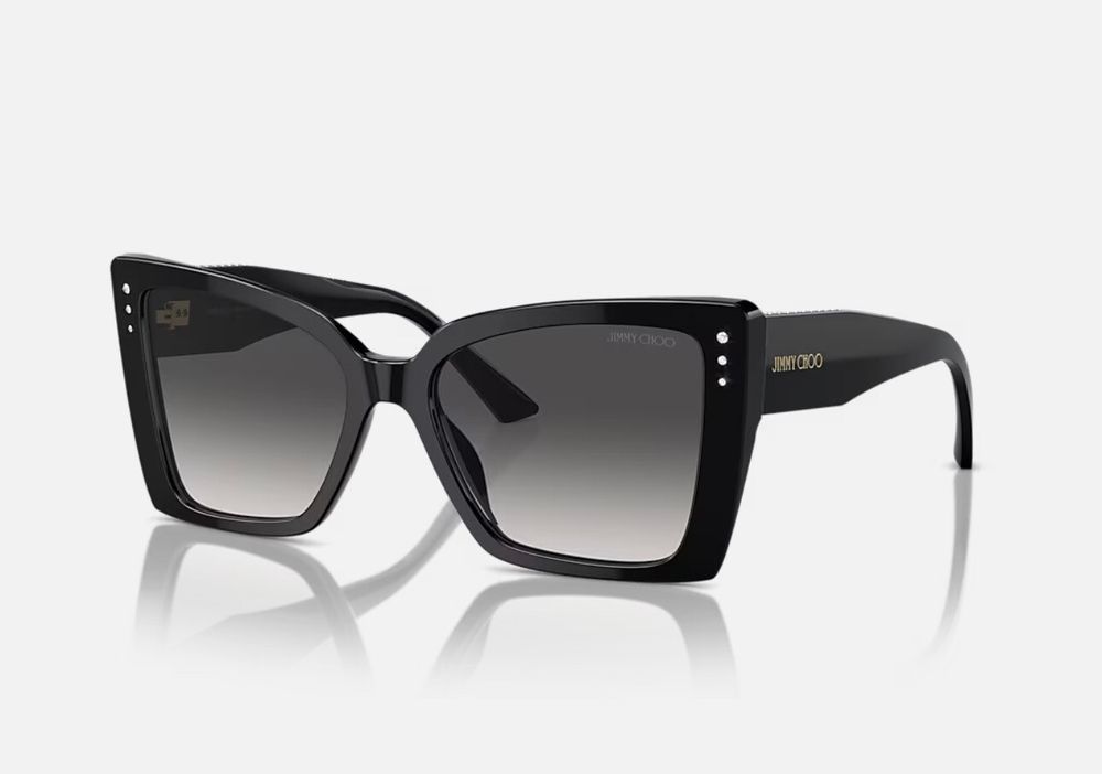 Jimmy Choo Black Cat-Eye Sunglasses