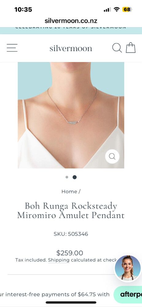 Boh Runga Rocksteady Miromiro Amulet Pendant