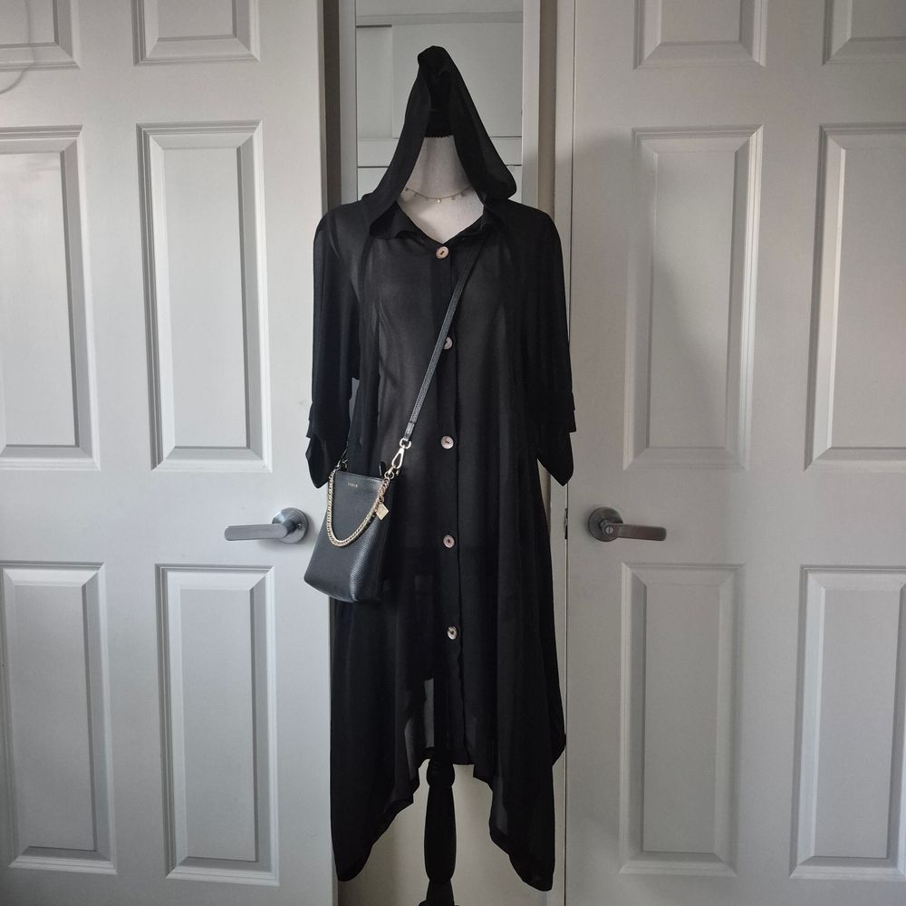Chocolat Black Hooded Dress
