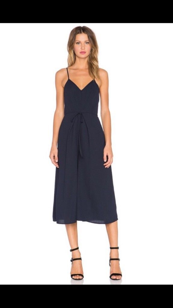 The Fifth Label Navy Blue Jumpsuit Size 8 – Wide Leg, Tie Waist, Stunning!