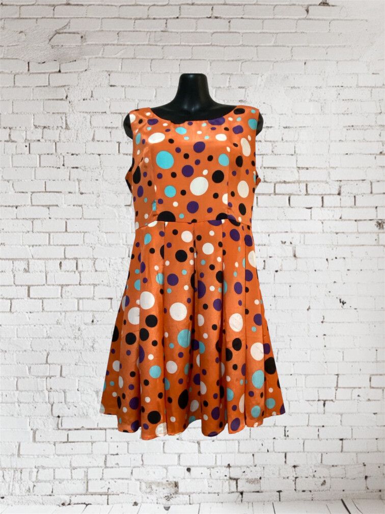 Favour Retro Rockabilly Polka Dot Dress – Size 10